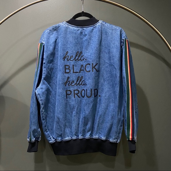 Jackets & Blazers - “Black & Proud” Denim Jacket